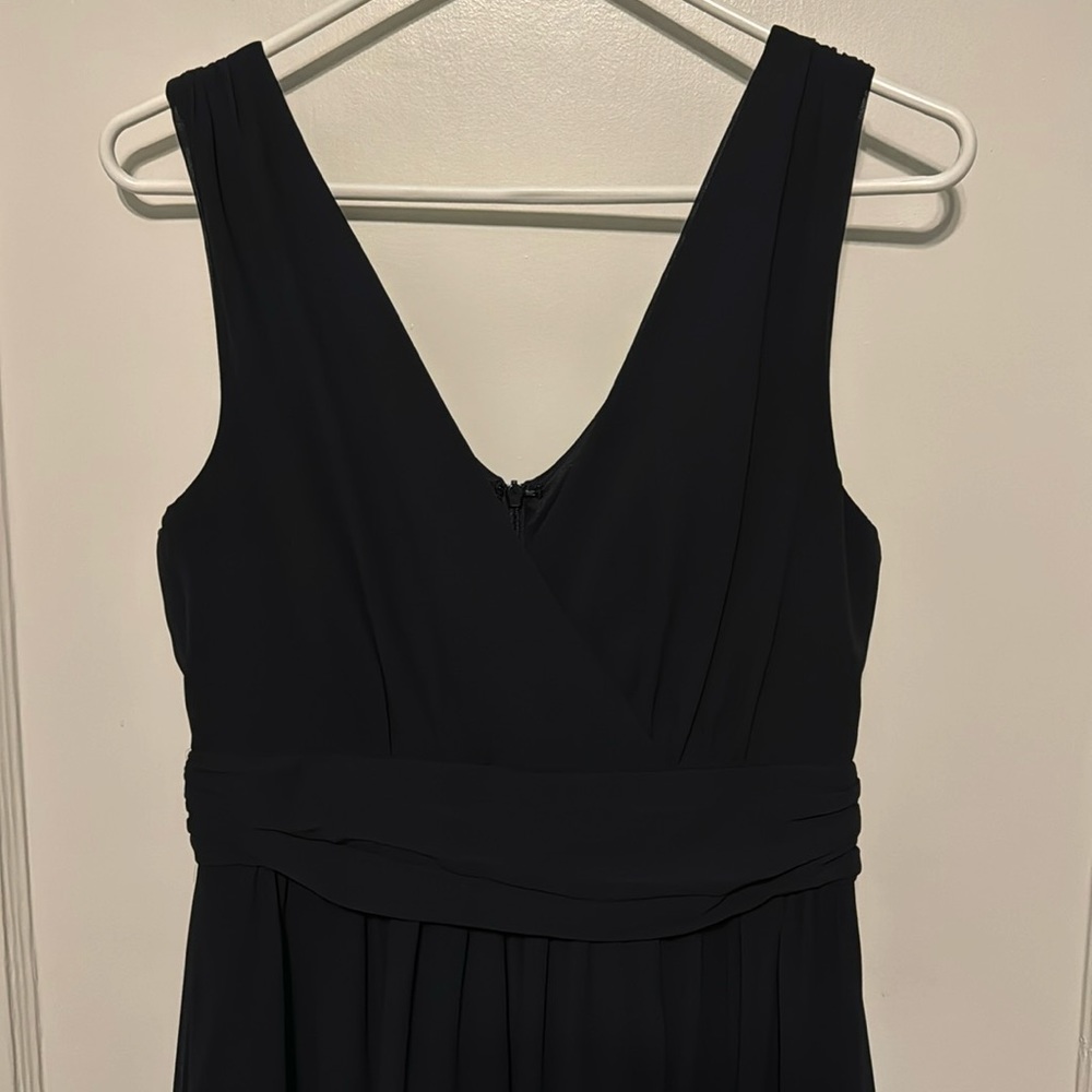 Thoughts of Hue Black Surplice Maxi Dress